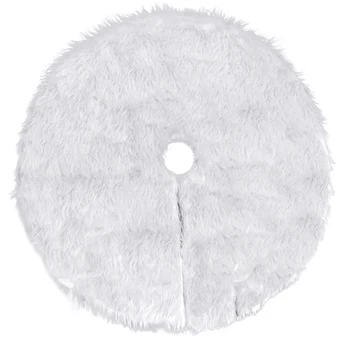

Christmas spread white plush comfortable sitting room, bedroom decoration prevents the floor from damaging the festive