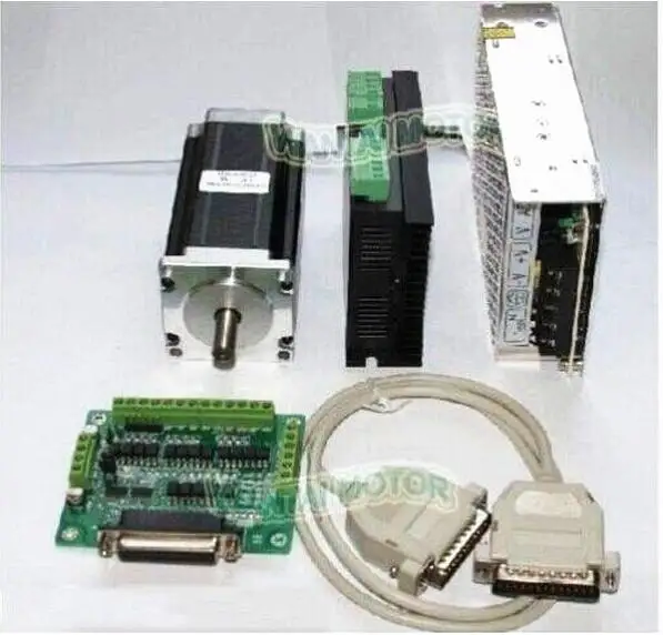 

1AXIS Wantai Nema23 SingleShaft 57BYGH115-003 Stepper Motor 3Nm 425oz-in&DriverDQ542MA 50V4.2A CNC Rounter KIT,Free ship to most