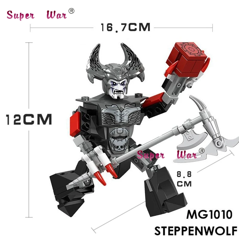 Один супер герои, властелин, бизнес носорог, Steppenwolf, Woderwoman War Ares Thanos, модель, строительный блок, игрушки для детей - Цвет: MG1010