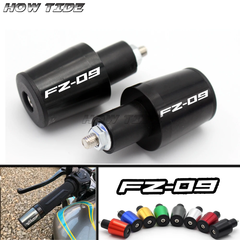 

For YAMAHA MT09 MT-09 FJ-09 FZ-09 2014 2015 Motorcycle 7/8'' 22MM Handlebar Grips high quality Handle Bar Cap End Plugs