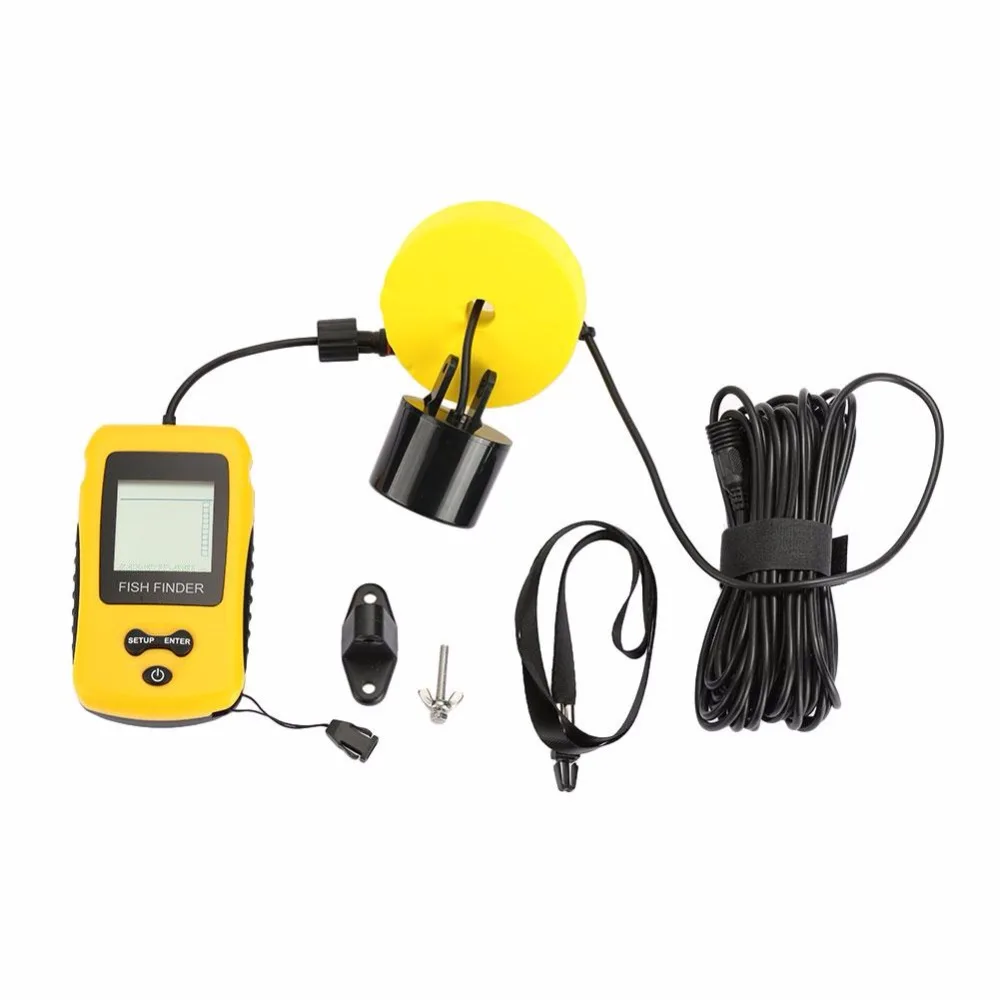 

Relefree Fish Finder Ultrasonic Detection Shoal of Fish Echo Sounders Fishfinder Fishing Navigator 100M Depth Finder Underwater