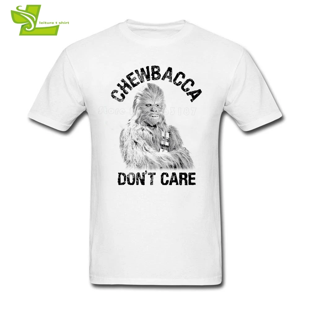 Best Chewbacca Don #039;t Care Star Wars T Shirt Adult Newest Unique Tee Shirt Leisure Custom Made T Shirt Men Summer Novelty Dad Clothing