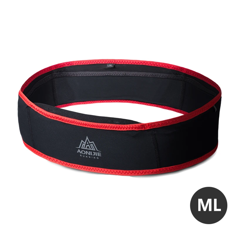 ML.Black Red AONIJIE W938 тонкий беговой поясной ремень сумка для бега поясная сумка для путешествий деньги марафон тренажерный зал тренировки фитнес 6,9 В держатель мобильного телефона - Цвет: ML.Black Red