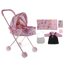 Аксессуары для новорожденных, для кормления-мягкая детская коляска, мебель для кукол, игровой набор