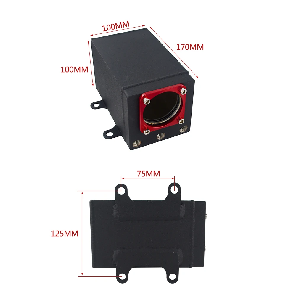 WLR-60 мм внешний 044 топливный насос бак гоночный Черный Заготовка алюминиевый маслоуловитель один топливный бак перенапряжения