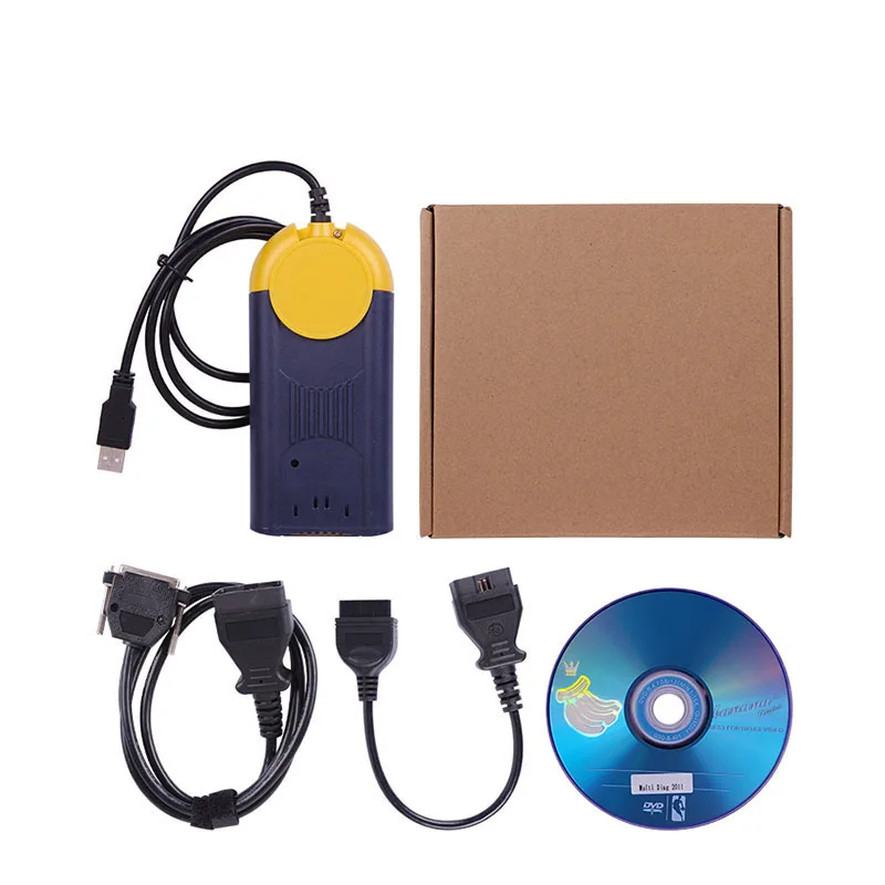 DHL V2011 Multi-Di@ g доступа J2534 Pass OBD2 устройства actia Автосканер Multi-Diag многораспределительного v2011