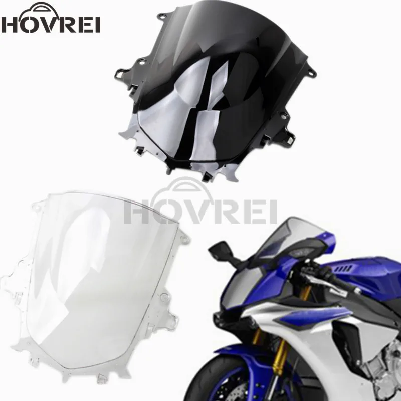 

motorcycle Double Bubble Windshield WindScreen For Yamaha YZF1000 R1 2015 2016 2017 YZF 1000 wind screen Deflectors