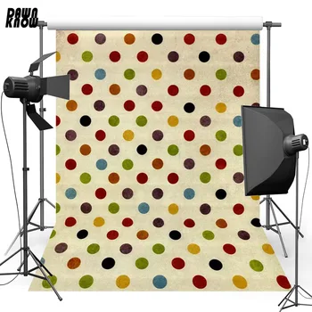 

DAWNKNOW Dot Pattern New Fabric Polyester Background For Newborn Vinyl Backdrop For Wedding Photo Studio S2312