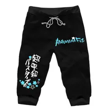 Аниме анохана: цветок, который мы видели в тот день мешковатые спортивные шорты для бега хлопковые повседневные короткие гаремные брюки костюм с карманами брюки