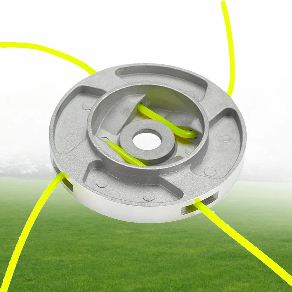 

Universal Aluminum Alloy Grass Trimmer Head 4 Mowing Lines Lawn Mower Grass Cutter Garden Power Tool Accessories