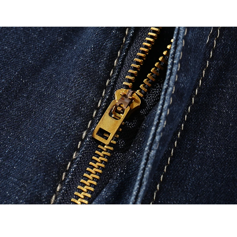 KSTUN Men's Jeans 2019 Summer Denim Pants Slim Straight Dark Blue Regular Fit Leisure Long Trousers Famous Brand Jean Men Hombre