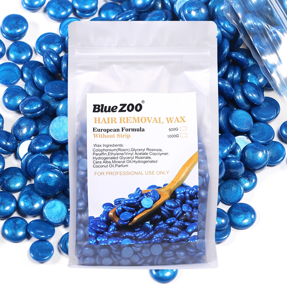 Синий зоопарк 500 г депиляции жесткий Waxlatory shimmer роза красное золото удаления волос уход за кожей лица бритья Крем-мыло воск бобы BZ108