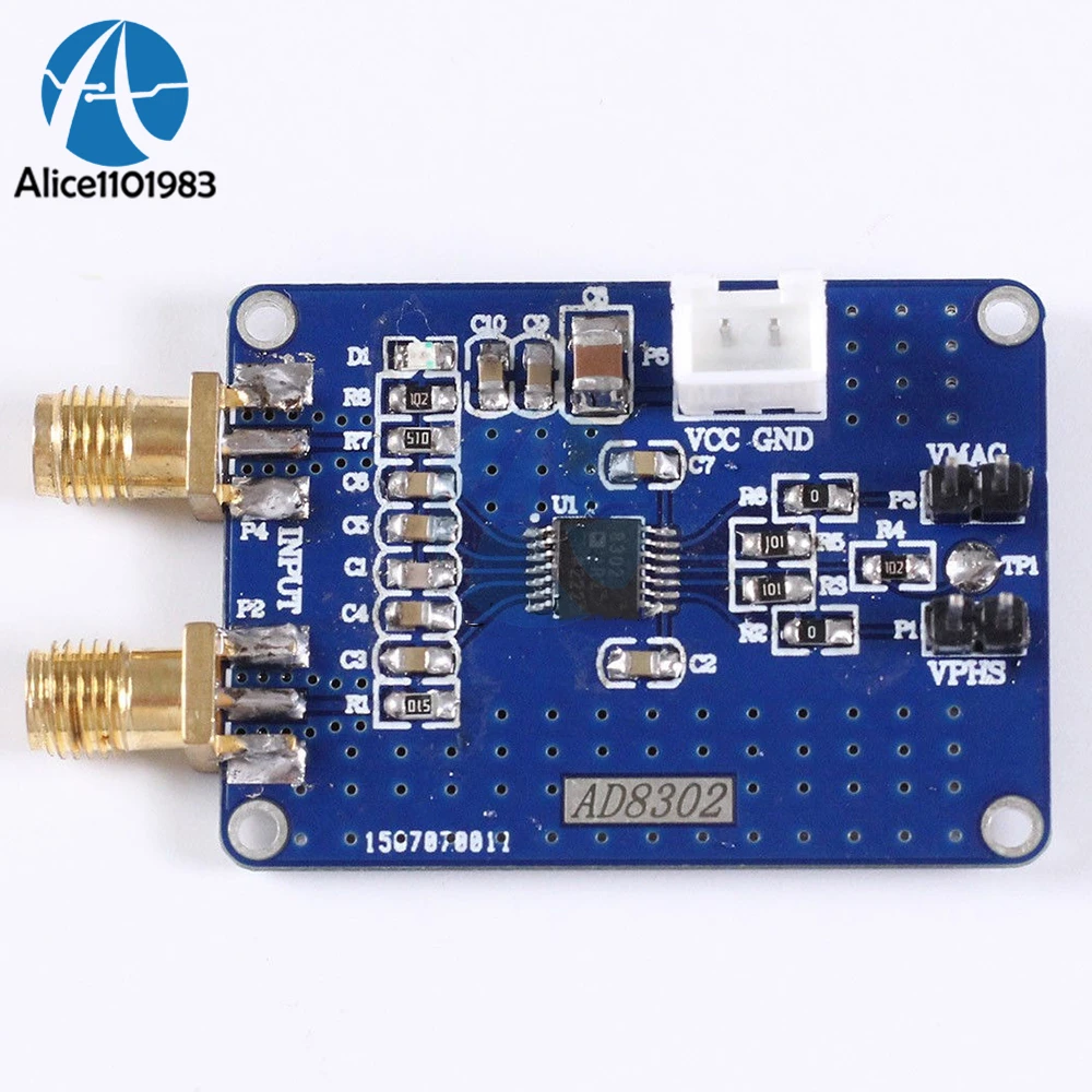 AD8302 модуль обнаружения амплитудных фаз 2,7 ГГц RF/IF фазовый детектор 5 в плата двойной демодуляции 1,8 в эталонный выход напряжения DIY