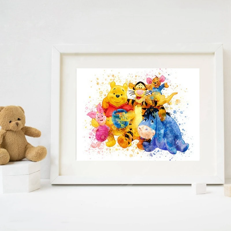 Winnie The Pooh and Friends  Poster Nursery Decor