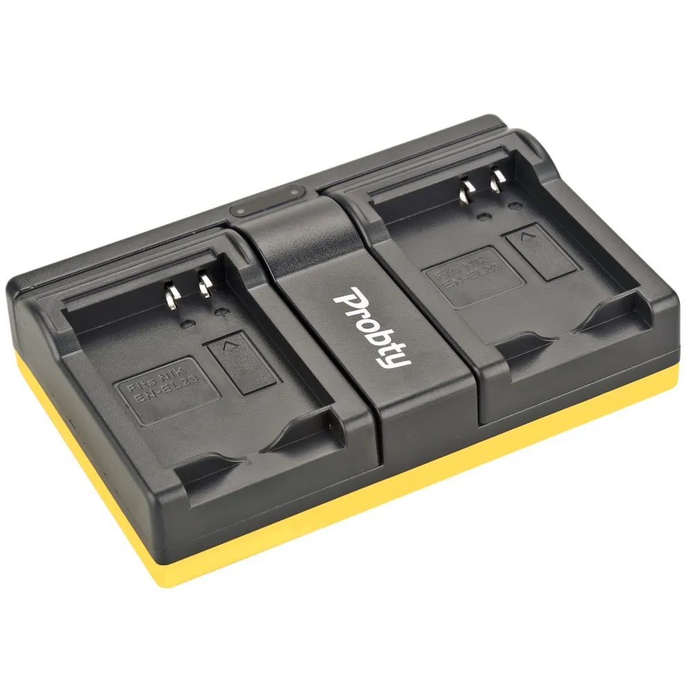 Probty EN-EL23 RU EL23 USB Dual Зарядное устройство для цифровой камеры Nikon Coolpix P600 PM159 P610S S810c P900S S810 P900