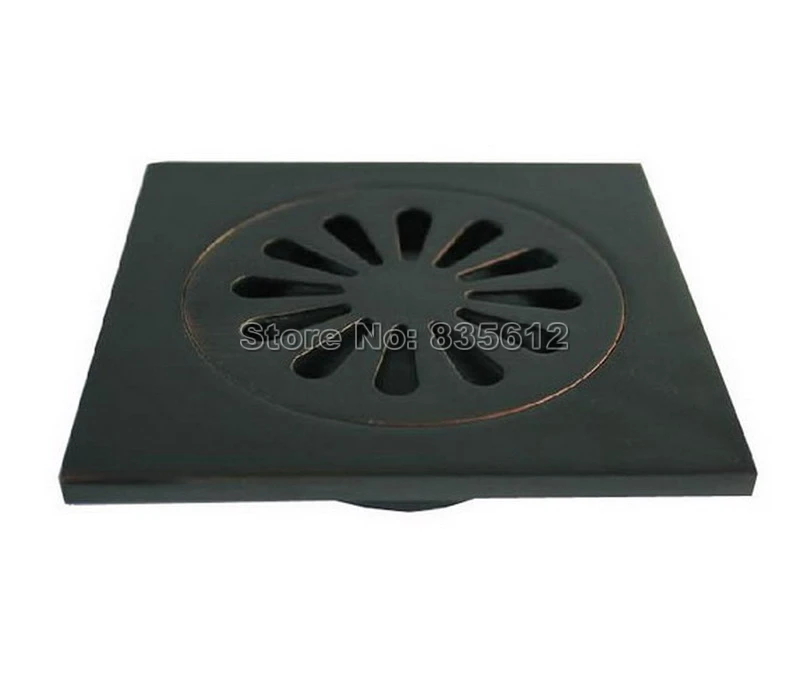 Black Oil Rubbed Bronze Bathroom Waste Floor Drain Shower Drain Grate
