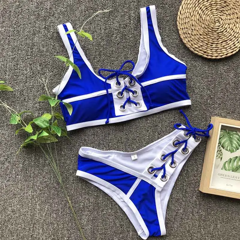 

Push Up Bikini 2019 Mujer Female Separate Swimsuit Women Bandage Bikini Set Padded Top Swimwear Women's Beachwear Bathing Suit