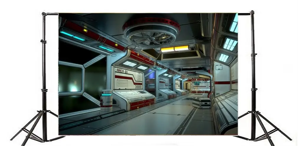 

Photography Backdrop Indrial Building Interior Machines