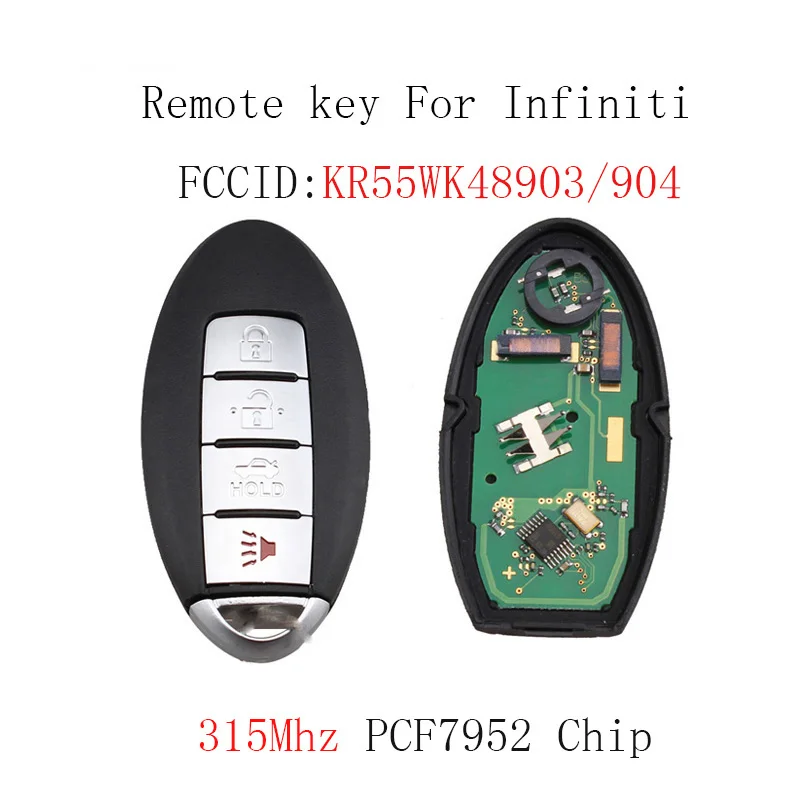 315Mhz Remote key For INFINITI G35 2007 2008 For INFINITI G25 2011 2012