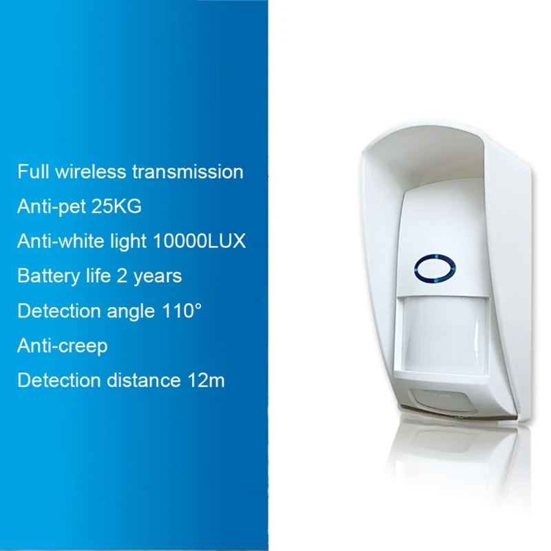 

CT70 Wireless Anti-Pet Crawl Detector Infrared Waterproof Home Surveillance PIR Pet Immune Burglar Alarm Security System