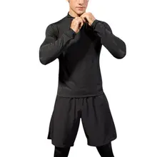 Для мужчин новая мужская компрессионная футболка дышащая быстросохнущая футболка Бодибилдинг Топ Футболка для кроссфита Фитнес Вес подъема базы Слои