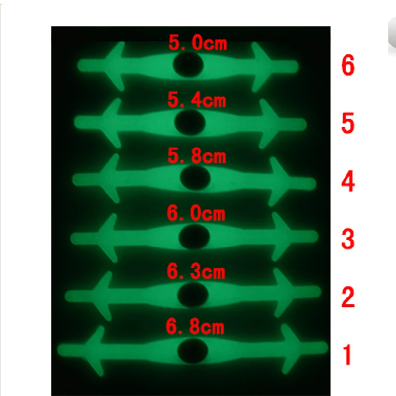 JUP1-12Sets(12Root/Set) Phosphors Noctilucent Fashion Girls Women Sport Men Running Shoe No Tie Laces Elastic Silicone Shoelace