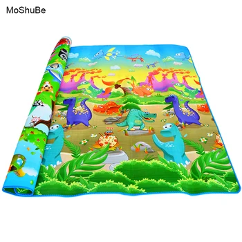 

2m*1.8m*0.5cm Baby Playing Mats Double Surface Crawling Mat Baby Carpet Diosaur+Rug Animal Car Developing Mat for Child Game Pad