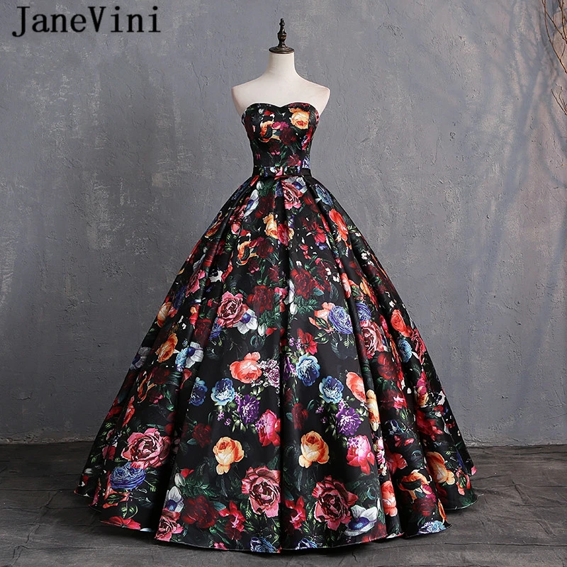 plus size floral ball gown