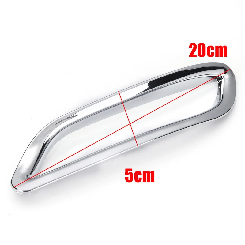 2pcs/set Chrome Rear Tail Fog Light Frame Cover Trim For Toyota Camry 2018