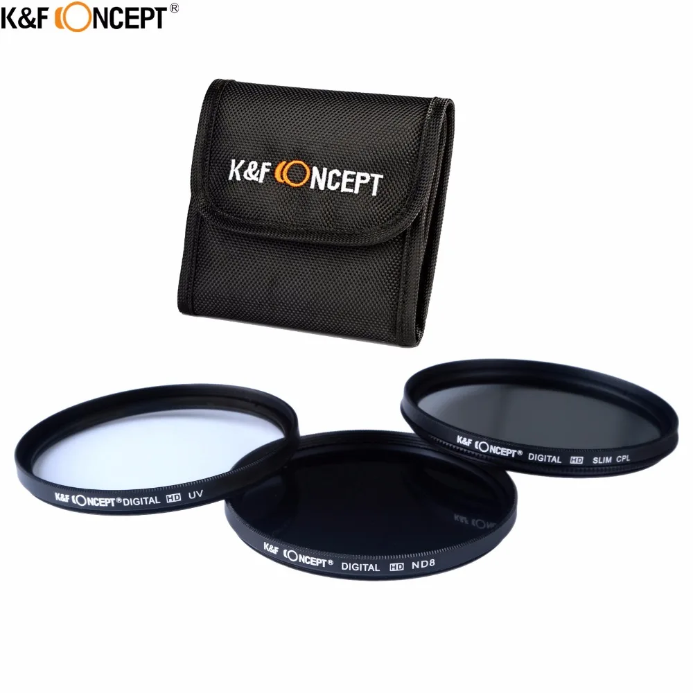 K&F CONCEPT 77mm UV CPL Circular Polarizer ND8 Neutral Density