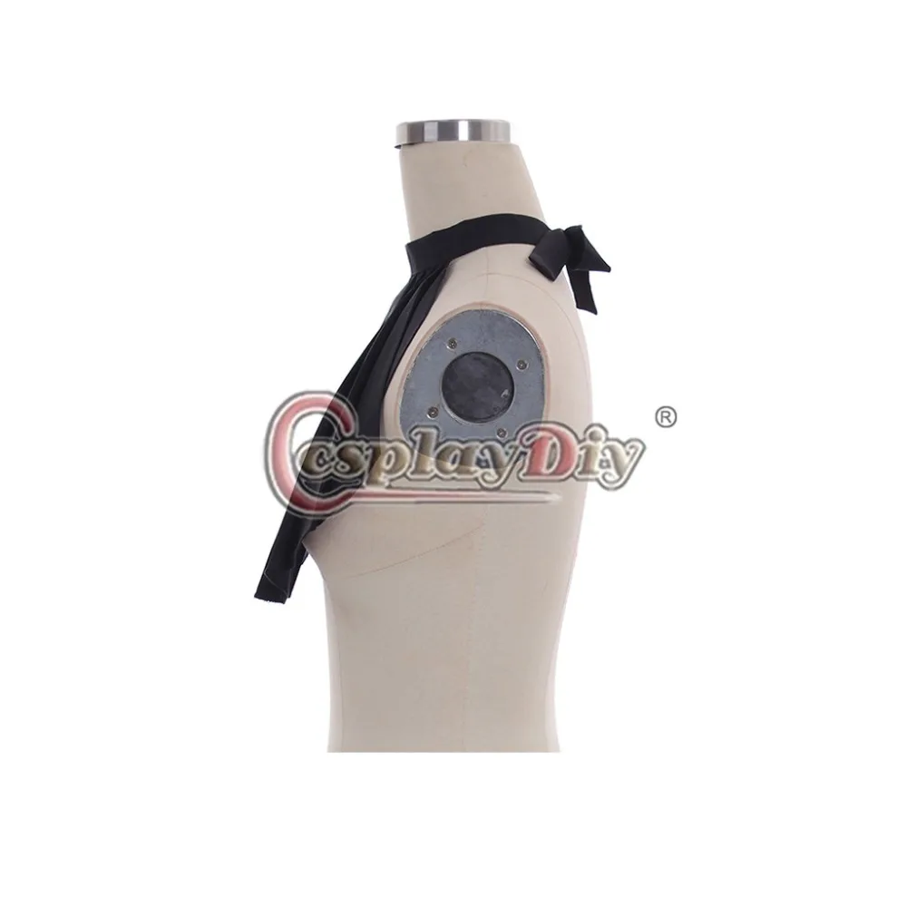Cosplaydiy 18  丮 ׼ Jabot Neck Tie ߼ Mens Black Jobot Tie Cosplay Prop ׼ Ÿ L320