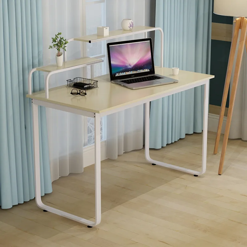 LK633 Desktop Computer Desk Student Learning Desk Creative MDF+metal Laptop Table Office Furniture 4 Layers Storage Shelf LK633 Desktop Computer Desk Student Learning Desk Creative MDF+metal Laptop Table Office Furniture 4 Layers Storage Shelf