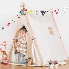 Корейская версия небольшой свежий хлопок палатки детские игрушки ткань палатка семья подарок на день рождения Детская палатка игровой дом для детей