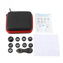 10 в 1 Многофункциональный телефон Камера фильтр объектива Fisheye Широкий Формат Универсальный телефон объектива