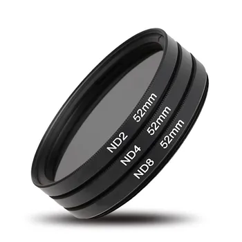 

3pcs/lot 52mm Neutral Density ND Filter Set ND2 ND4 ND8 Filter Kit for Canon EOS 7000 5100 5200 3100 3200 X for Nikon For Sony