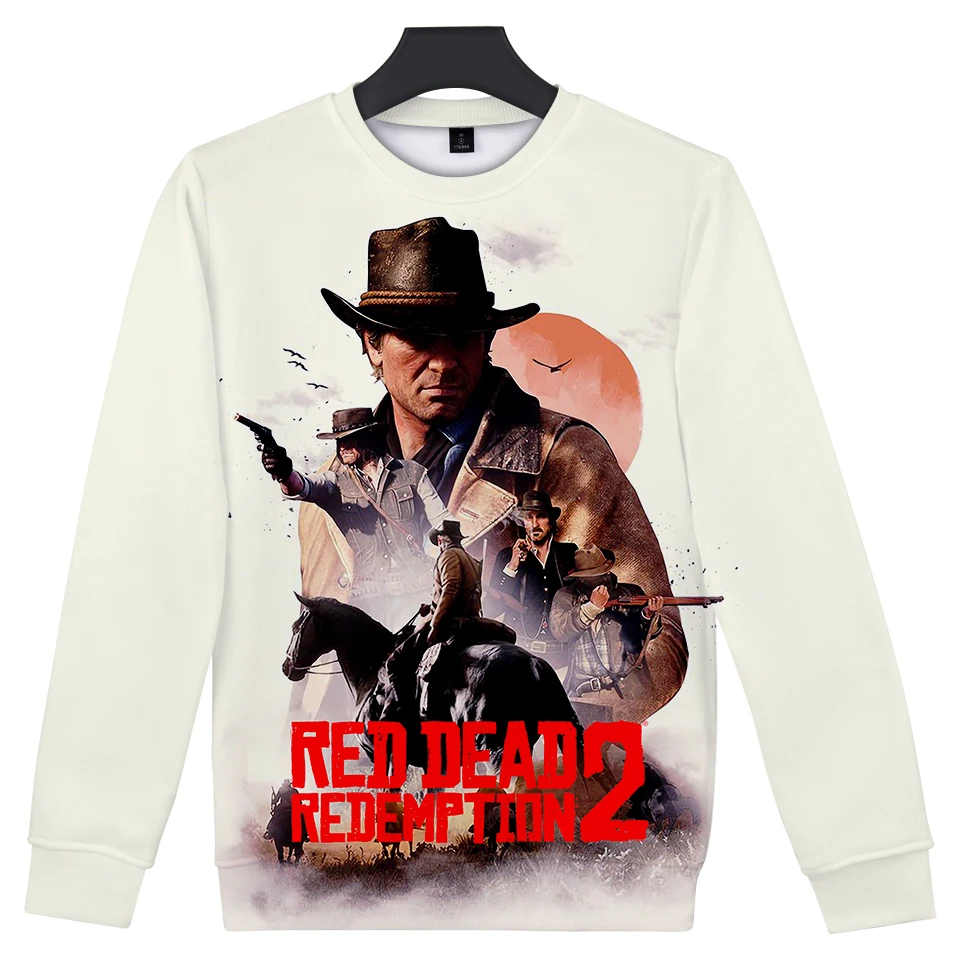 2019 3D Красный изображения из фильма «RED Dead Redemption» принт для женщин и мужчин одежда 2018 Лидер продаж повседневное Harajuku толстовки кофты с