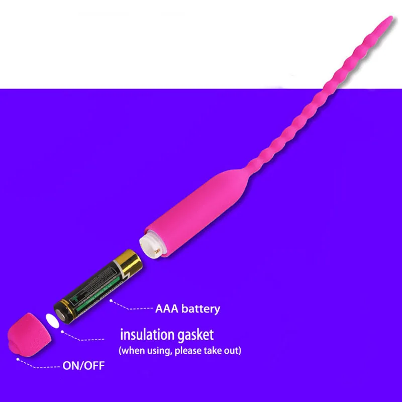 Silicone Urethral Sound Dilators Sounding Vibrator Penis Plug Urethral Beads Sex Toys For Men Masturbator Urethra Penis-Plugs