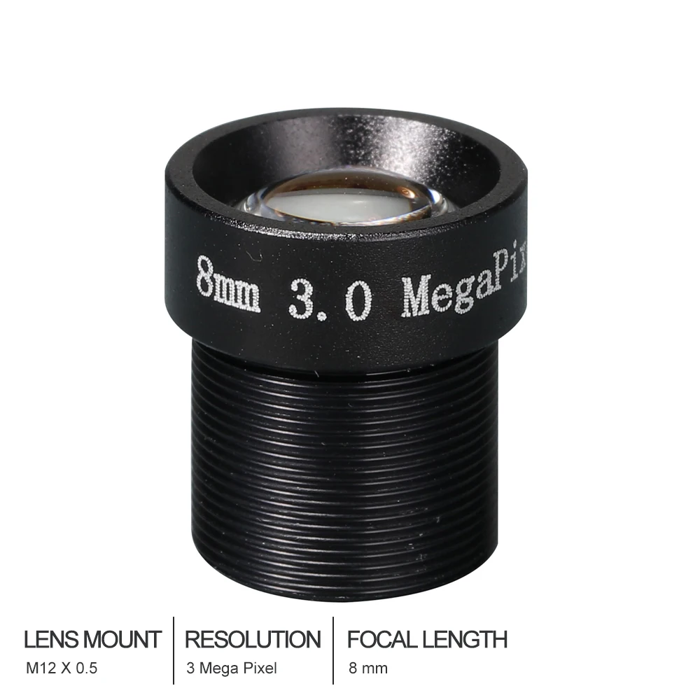 Witrue HD CCTV Lens 3MP 8MM M12*0.5 Mount 1/2.7 F1.8 43.5 degree for Security CCTV Cameras - 32911302149