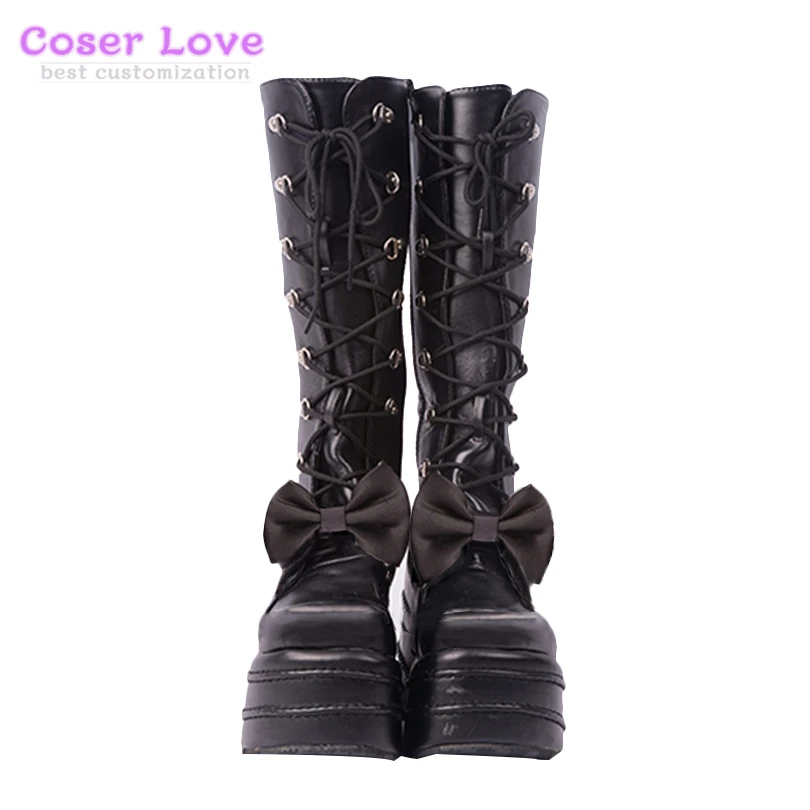 

DATE A LIVE Tokisaki Kurumi Cosplay Shoes Boots Carnaval Halloween Christmas