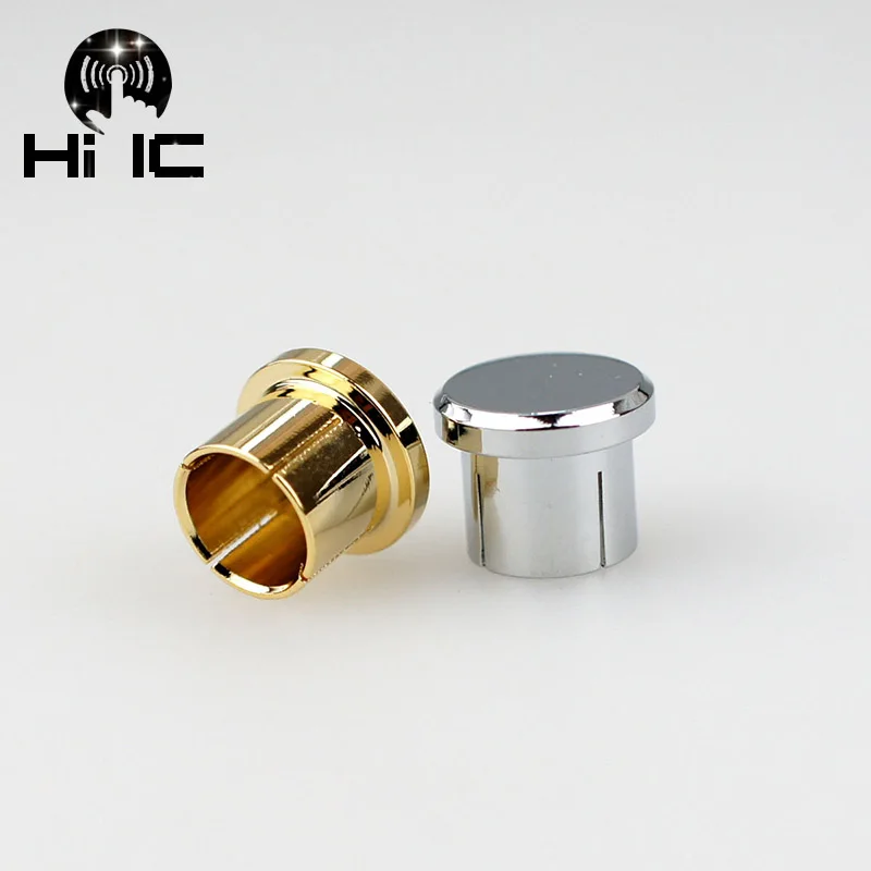 

2pcs Protective Cover Gilded Rhodium Plated Covers Dust Cap Shielded Anti-oxidation for RCA Socket Connector