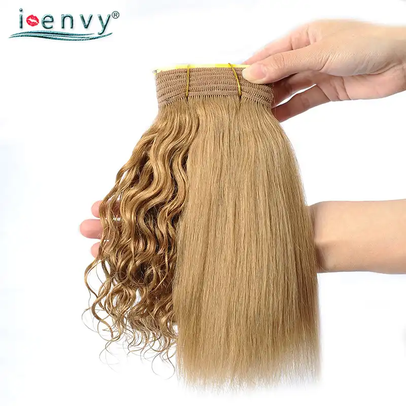 Ienvy 27 Brazilian Honey Blonde Wet And Wavy Curly Human Hair