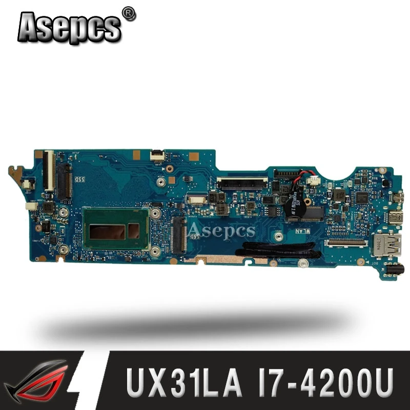 UX31LA محمول اللوحة الأم ل ASUS UX31LA UX31L UX31 اختبار اللوحة الأصلية 8G RAM I7-4500U