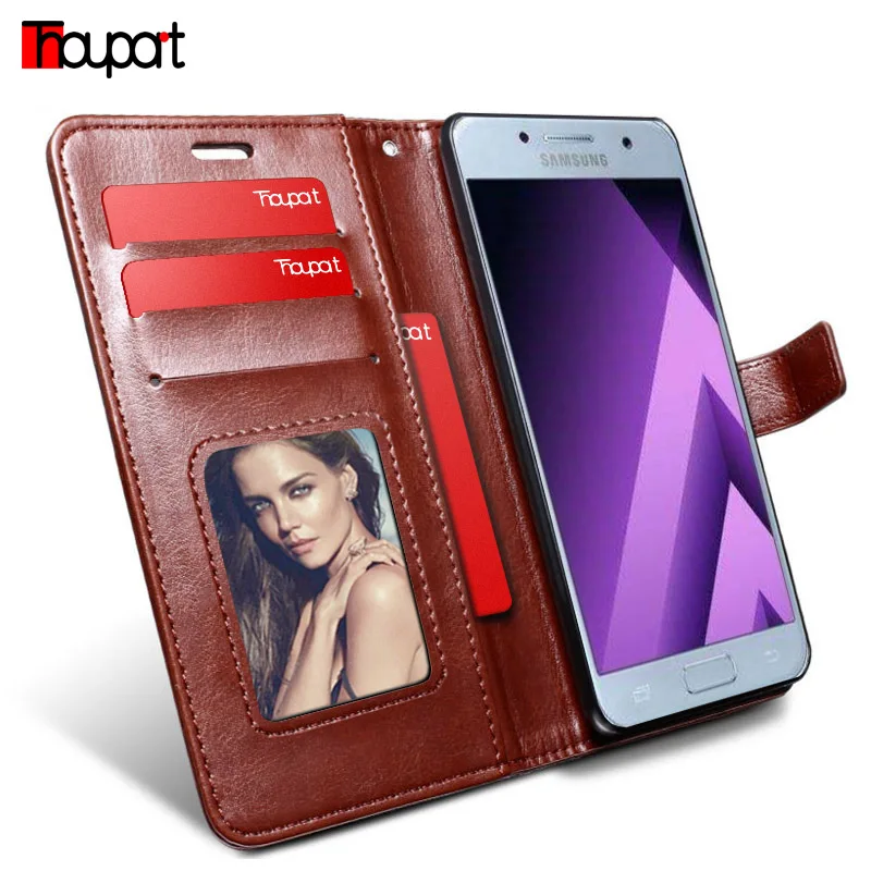 Thouport чехол для Samsung Galaxy A7 2016 / A700 флип кошелек кожаный A710 Полный стиль