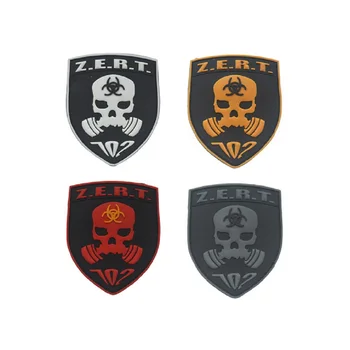 

3D PVC Glue patches armband Loop And Hook tactical morale Execution team/ZERT patches PVC tactical pig patches