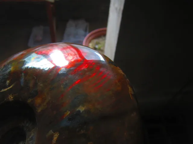 Cheap 1390g(3.05 lb) Iridescent Ammonite Ammolite Specimen Fossil Madagascar DFB172