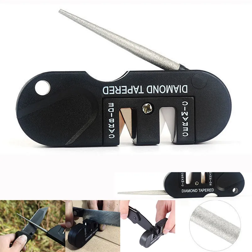 New Multifunction EDC Sharpener Folding Ceramic Carbide Diamond Tapered Knife Sharpener Pocket Outdoor Tool N21 (3)