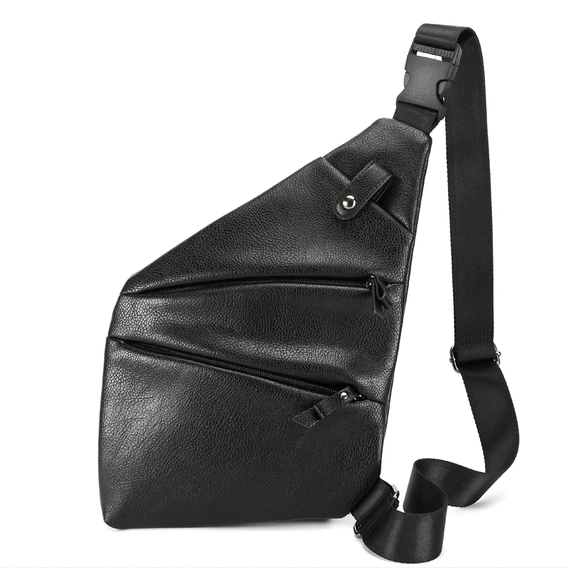 Buy Leather Sling Bag for Men Chest Day Back Pack