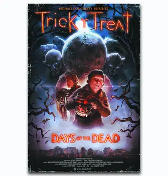 

Hot New TRICK R TREAT Horror Sam Halloween-Silk Art Poster Wall Sticker Decoration Gift