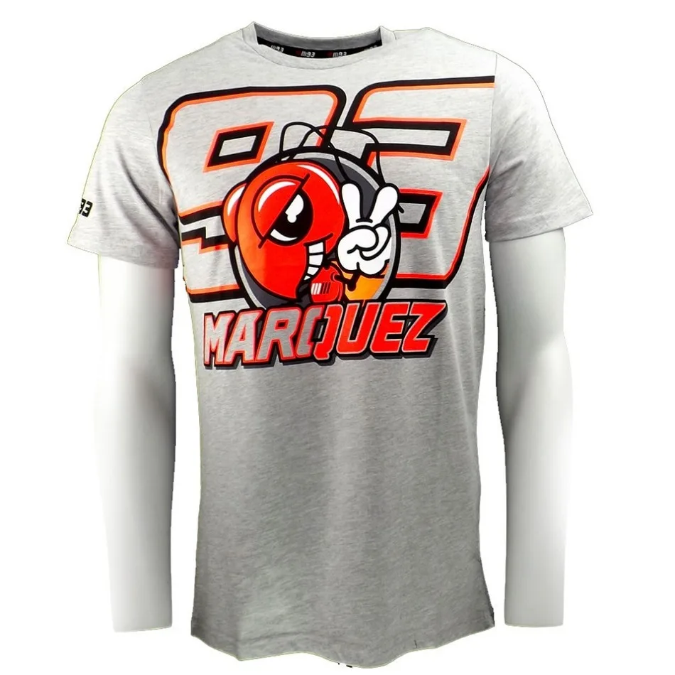 

Moto Free Shipping 2015 Summer Riding Men Moto GP Marc Marquez 93 Spider Graphic T Shirt Short-sleeved Top Tees COTTON 100%