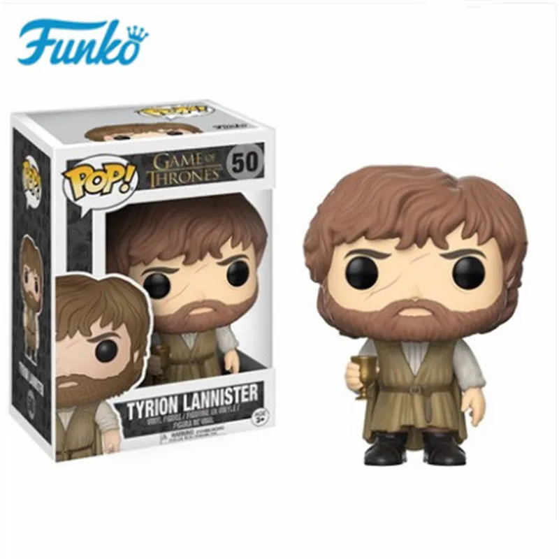 

FUNKO POP Game of Thrones # 50 Tyrion Lannister Imp Halfman Vinyl Doll Action Figures Toys Kids Friends Birthday Model Gift